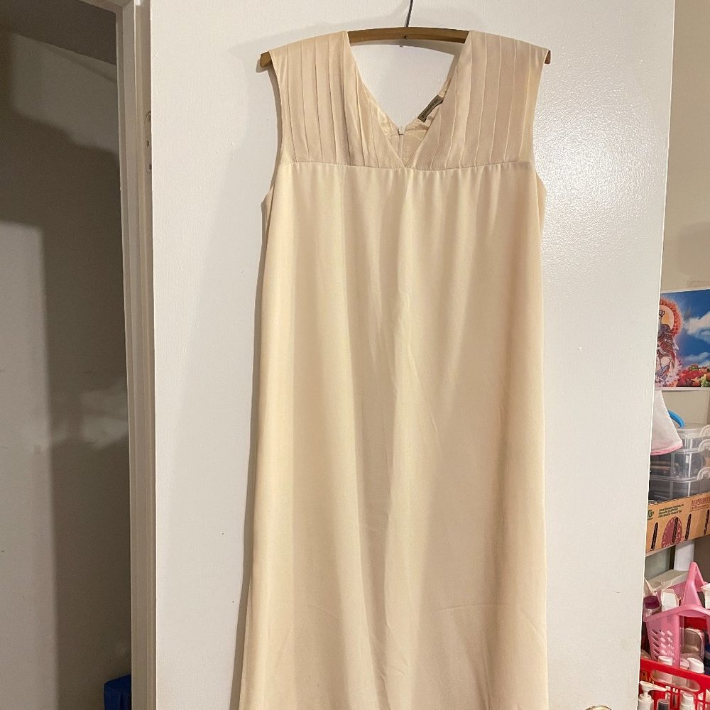 Italian BORBONESE Italy Long Dress Sleeveless Waistband H Style